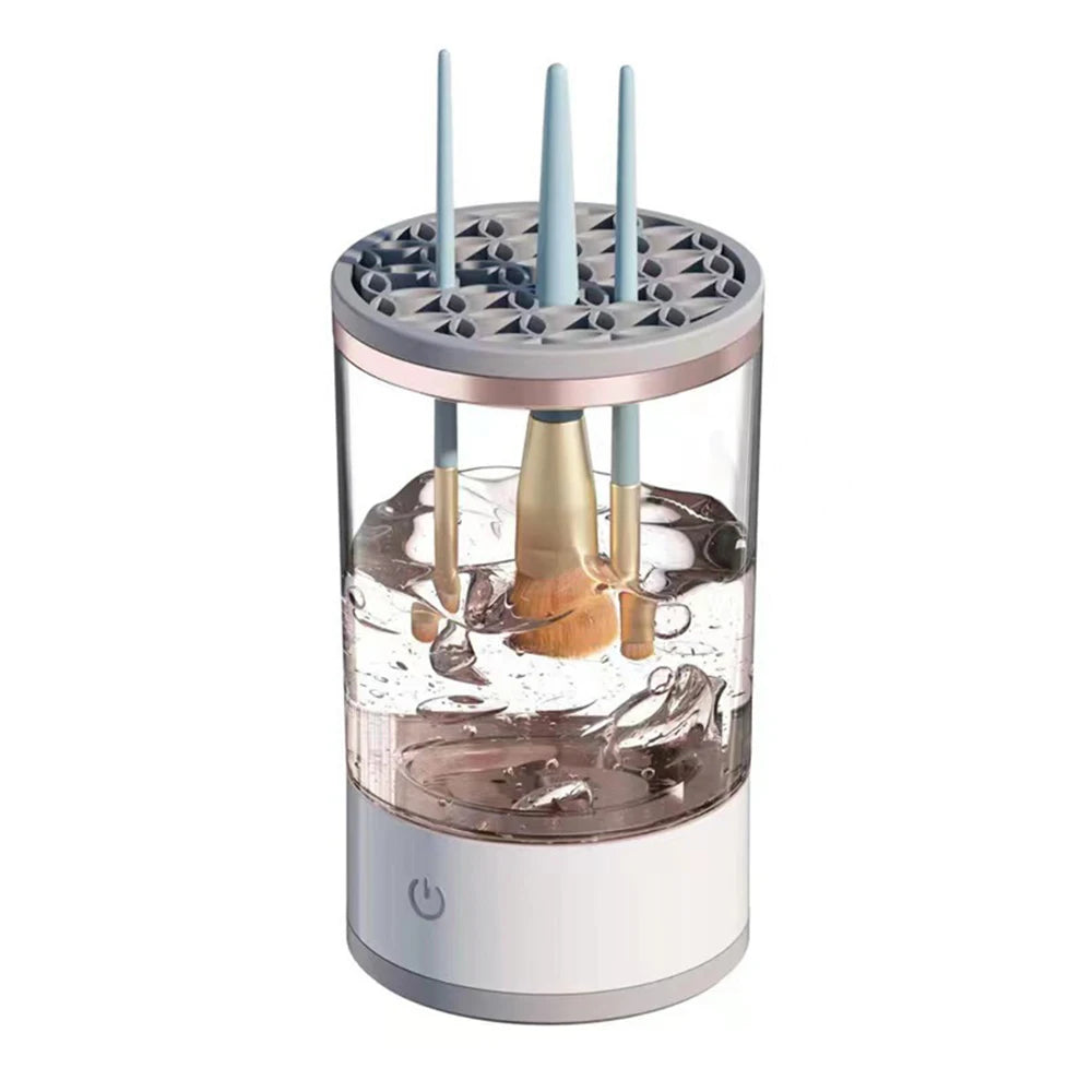 Makeup brush cleaner is an automatic rotating brush cleaner for deep cleaning, one-click operation is suitable for all makeup