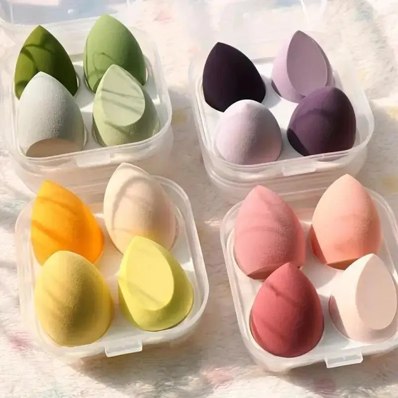 4pcs/set Color Mixing Beauty Egg Beauty Sponge Makeup Sponge Makeup Tools Foundation Makeup Face Makeup Tools Makeup