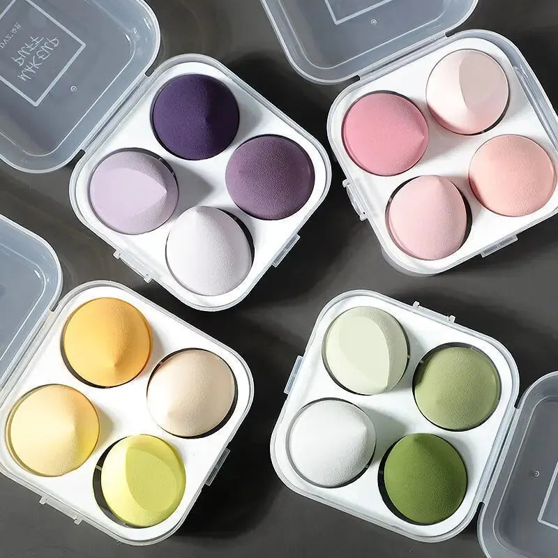 4pcs/set Color Mixing Beauty Egg Beauty Sponge Makeup Sponge Makeup Tools Foundation Makeup Face Makeup Tools Makeup