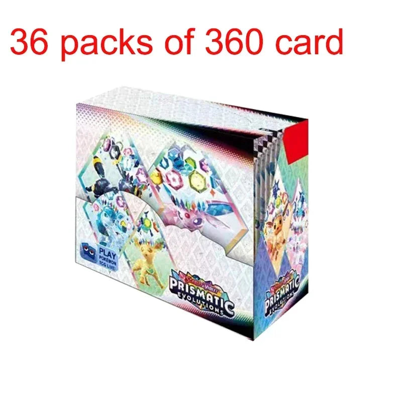 360pcs Pokemon Card Rivals Destined Prismatic Evolutions Purple Scarlet 151 PALDEAN English Translation Booster Battle Card