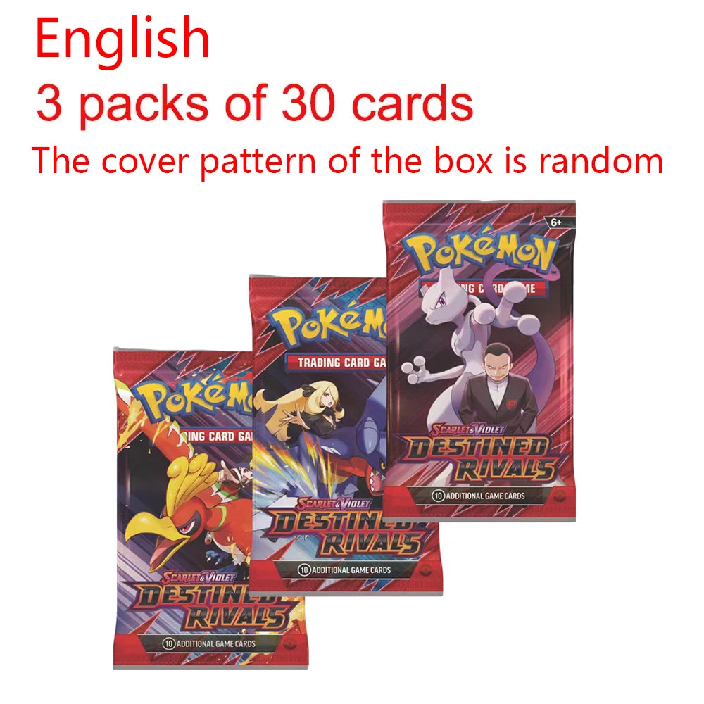 360pcs Pokemon Card Rivals Destined Prismatic Evolutions Purple Scarlet 151 PALDEAN English Translation Booster Battle Card