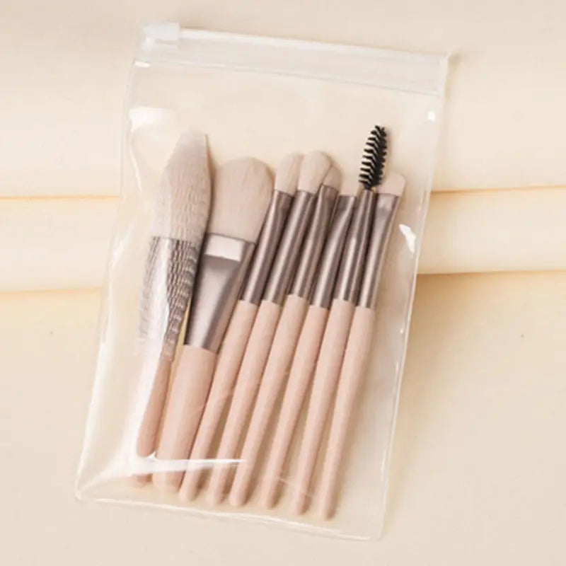 8 Pieces Macaron Makeup Brush Set Eyeshadow Foundation Women Cosmetic Brush DIY Blush Powder Blending Soft Beauty Makeup Tools