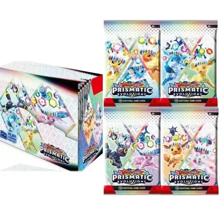 360pcs Pokemon Card Rivals Destined Prismatic Evolutions Purple Scarlet 151 PALDEAN English Translation Booster Battle Card