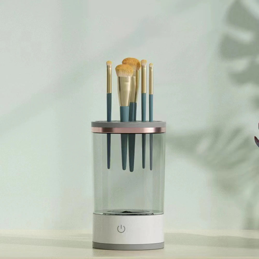 Makeup brush cleaner is an automatic rotating brush cleaner for deep cleaning, one-click operation is suitable for all makeup