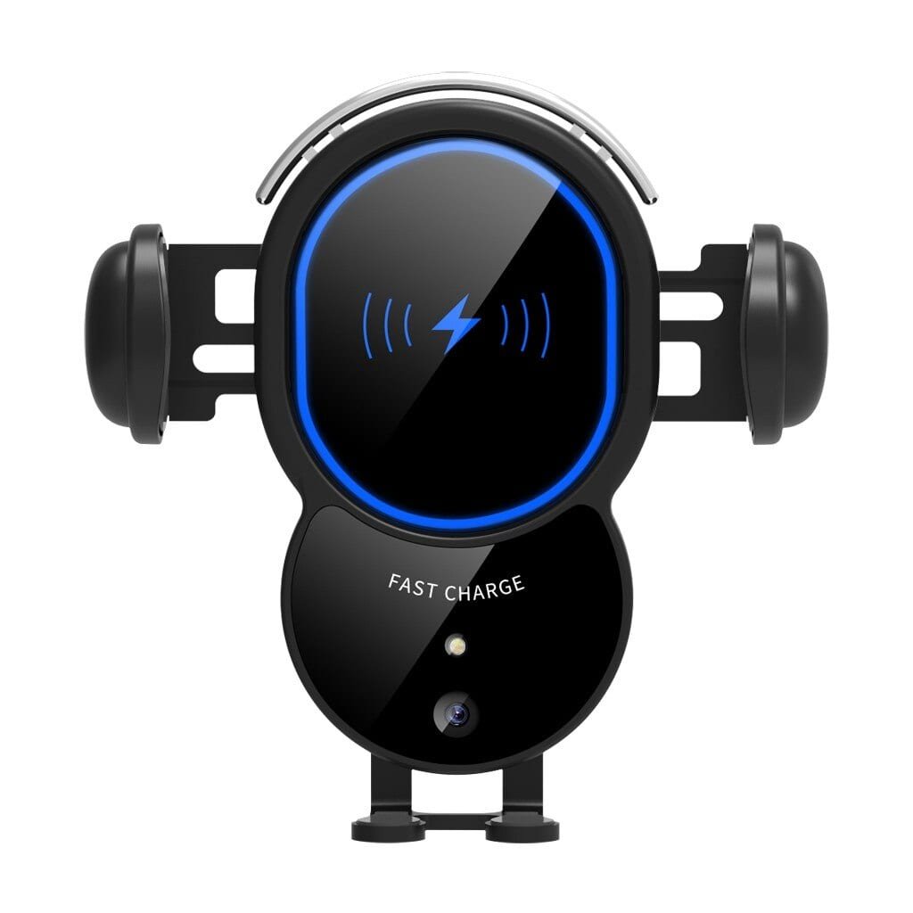 10W Wireless Triangle Mount Fast Car Charger with Auto Lock